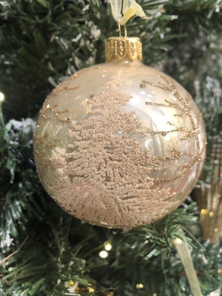 Palla di Natale decorata 