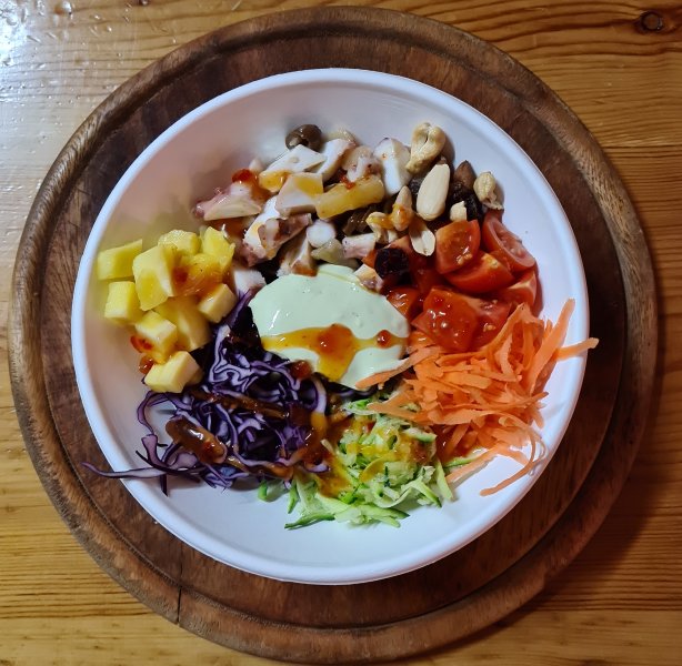 POLPO POKE con Riso venere o basmati
