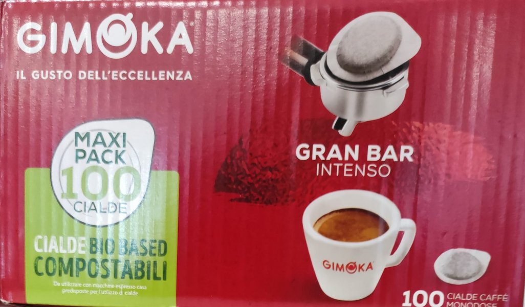 100 CIALDE DI CAFFE'   ESE 44 GIMOKA  GRAN BAR INTENSO