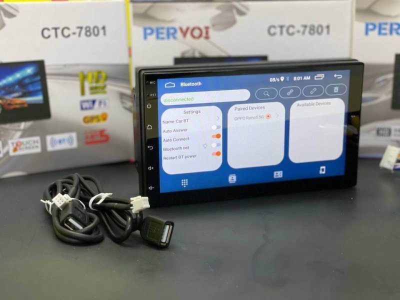 AUTORADIO PER VOI 7801 ANDROID WIFI GPS BLUETOOTH USB