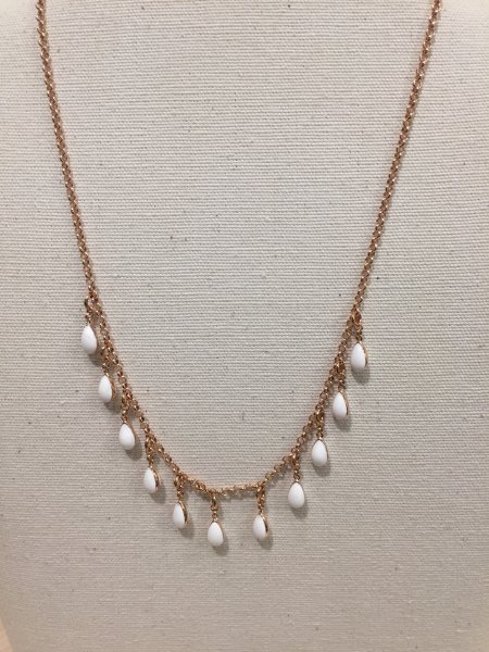 Collana argento rosè con gocce smaltate € 59,00