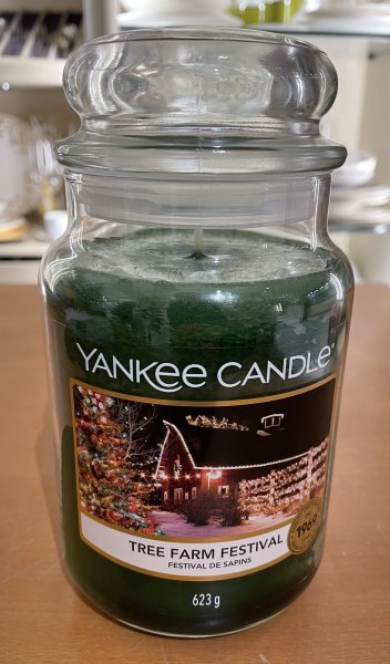 Candela grande Natale Yankee Candle