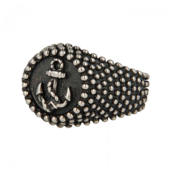 Anello Borchiato Ancora Verticale - Argento 925 € 119,00