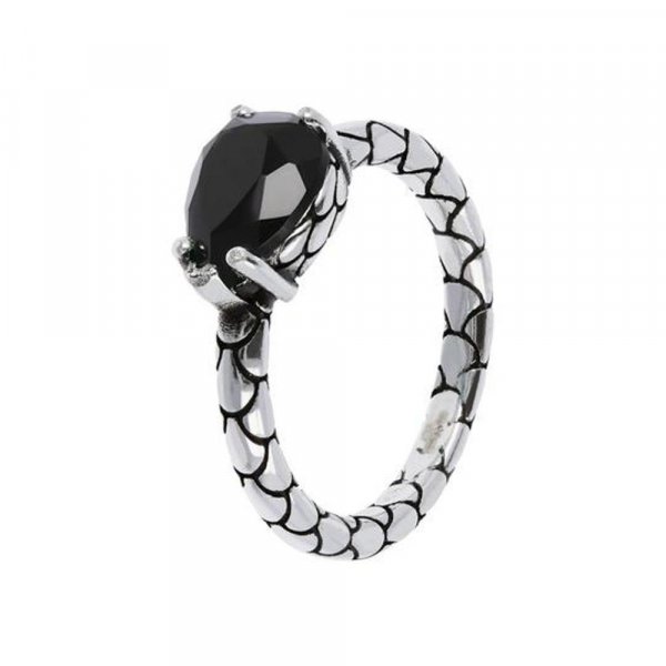 Anello Con Spinello Nero € 79,00