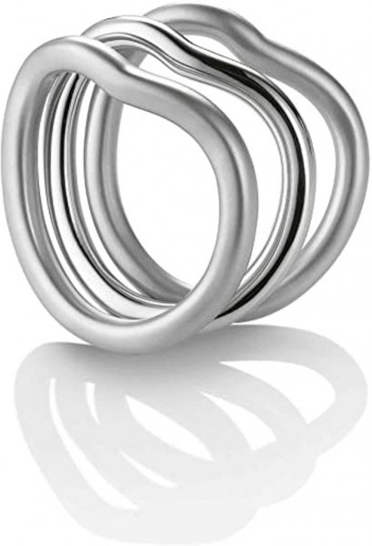Anello Breil ETRA a tre fascette in acciaio