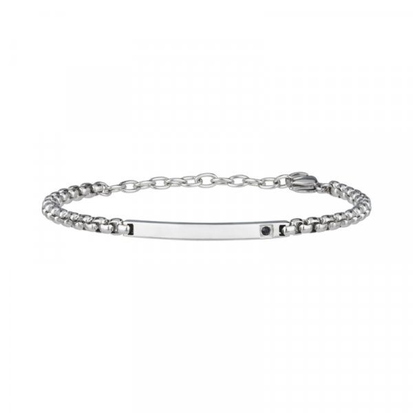 BREIL BLACKEN BRACCIALE IN ACCIAIO CON ZIRCONE NERO € 29,90