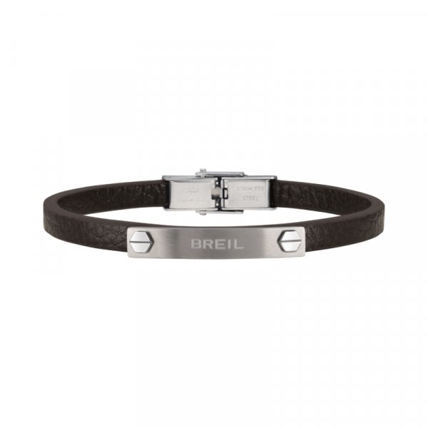 BREIL BRIDGE BRACCIALE IN PELLE MARRONE E ACCIAIO € 39,90