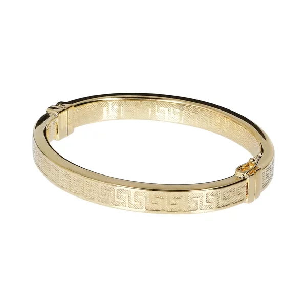 Bracciale Rigido Placcato In Oro 18KT Con Greca € 119,00