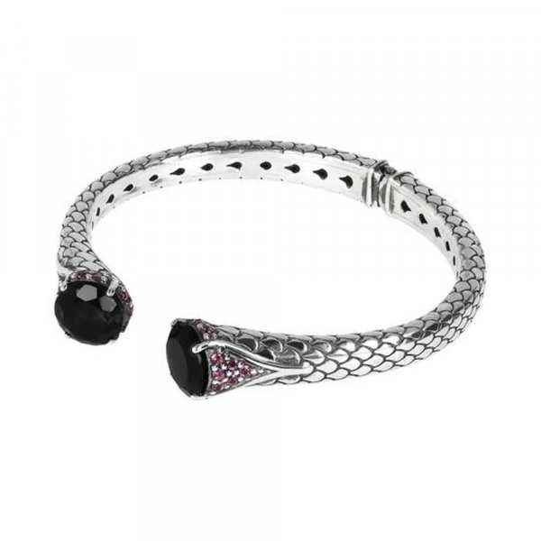 Bracciale Rigido con Pietre Nanogem Spinello nero € 249,00