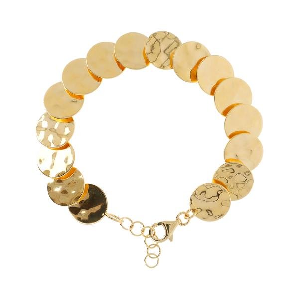 Braccialetto A Dischi Martellati Effetto Mirage € 139,00