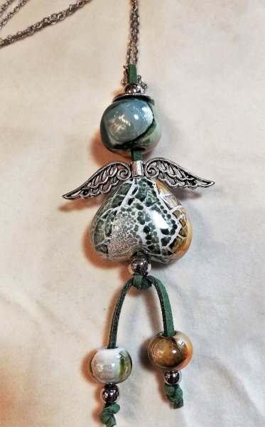 COLLANA ANGELO VERDE PITONE