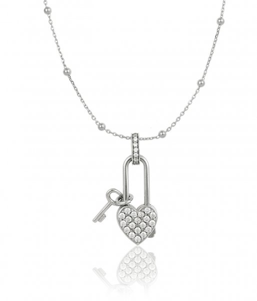 Collana Osa Jewels ia argento 925 anallergico Cuore, Lucchetto,Chiave e cristalli € 59,00