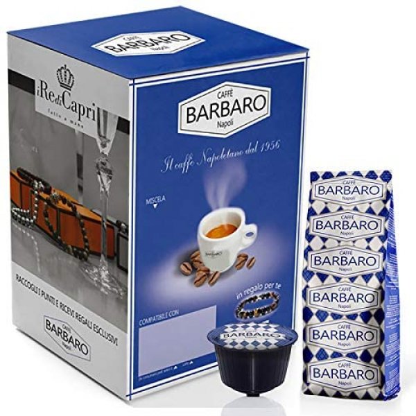 100 CAPSULE ESPRESSO CREMOSO NAPOLI BARBARO PER DOLCE GUSTO 