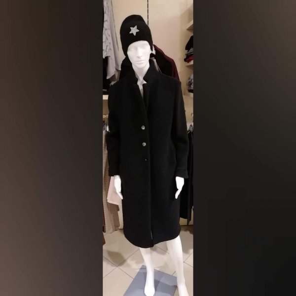 Cappotto nero donna 