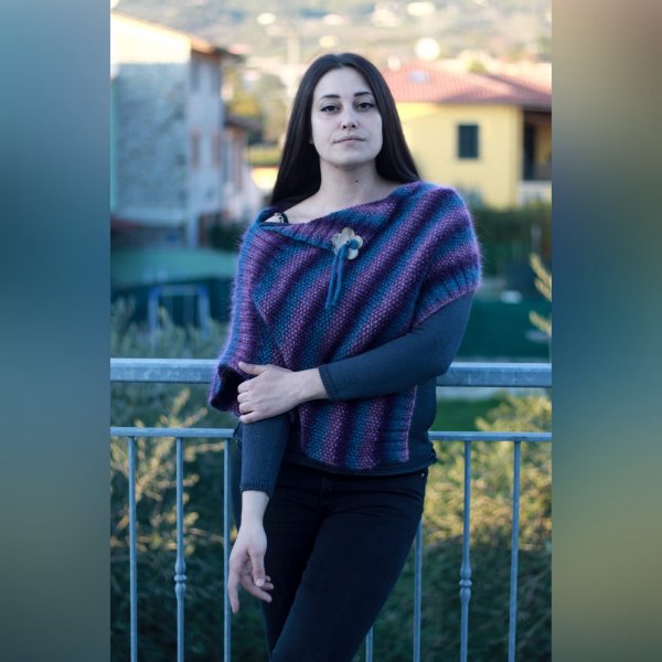 Poncho sfumato