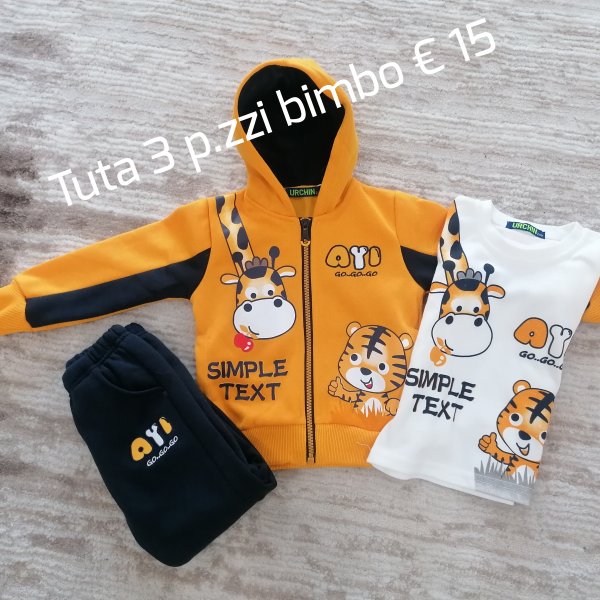 Stupenda tuta bimbo 3 p.zzi