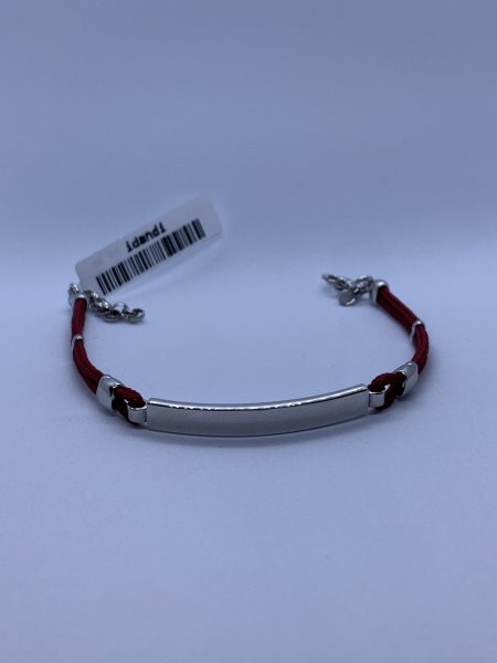 BRACCIALE ARGENTO E CORDA