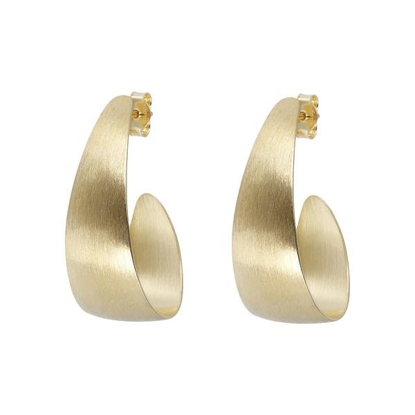 Orecchini A Ricciolo Placcati In Oro 18KT