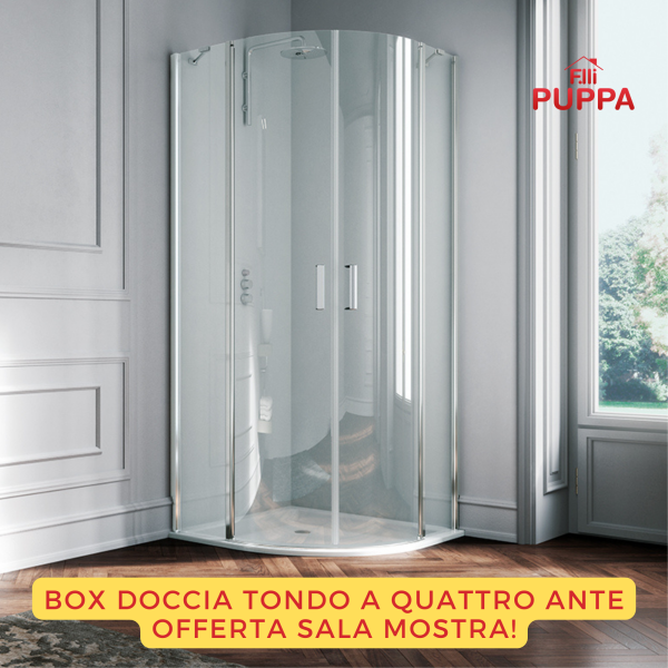 Ix Box doccia - TONDO A QUATTRO ANTE - OFFERTA