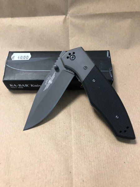 Coltello lama brunita