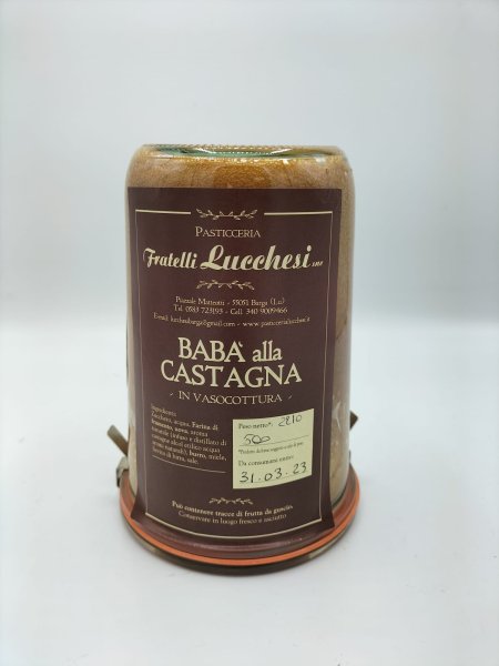 Babà alle castagne in vasocottura - Confezione da 500 g