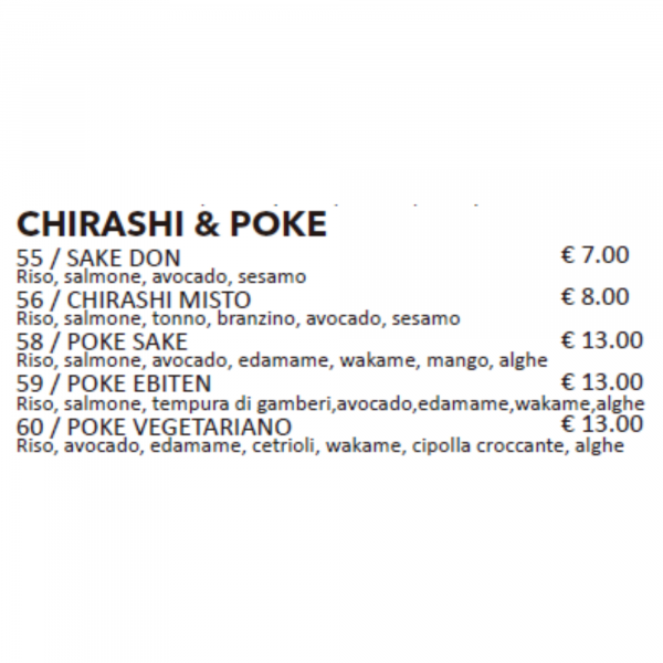 Chirashi e poke