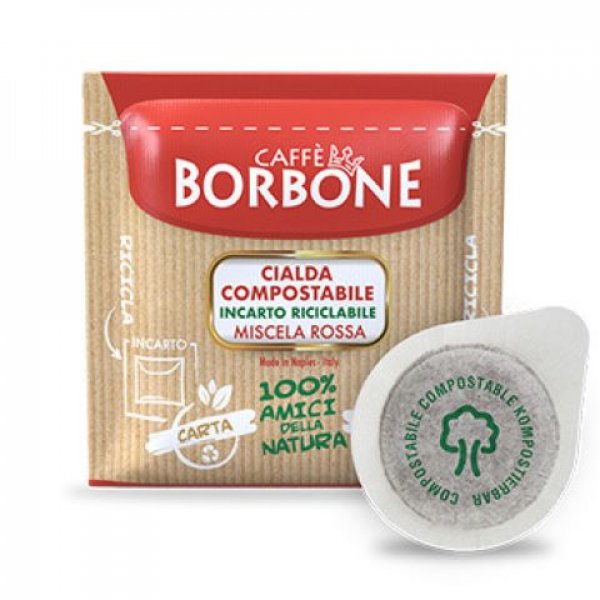 150 CIALDE DI CAFFE'  BORBONE ROSSO