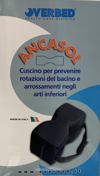 Cuscino posturale notturno in poliuretano espanso con fascia in velcro 