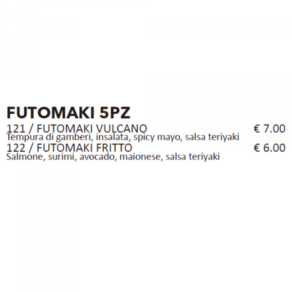 Futomaki 5pz.