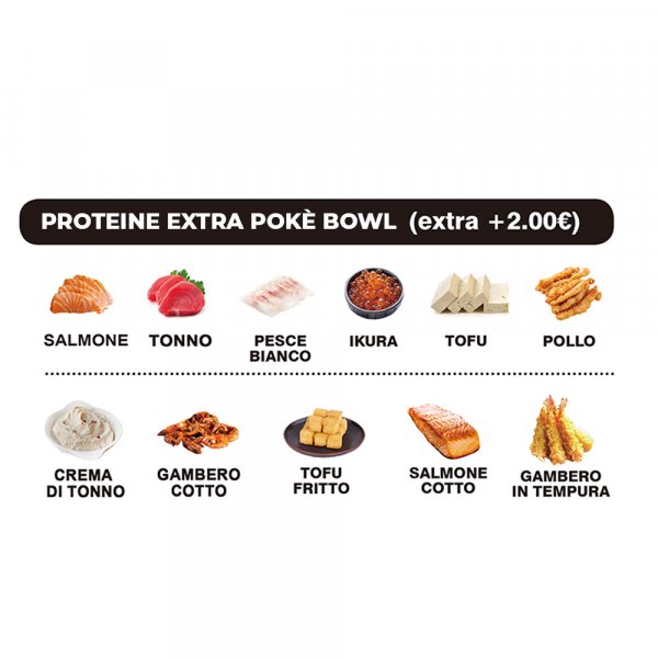 Proteine extra pokè bowl