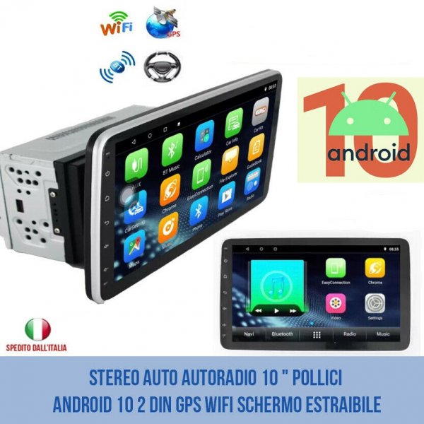 AUTORADIO 2 DIN 10″ FONY1088A ANDROID WIFI GPS BLUETOOTCH