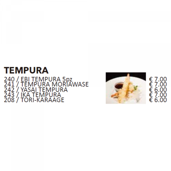 Tempura - Frittura