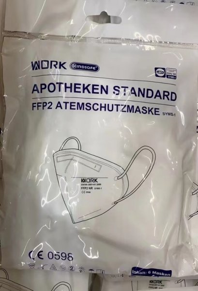 10 pz X WORK SYMS-1 maschera facciale FFP2